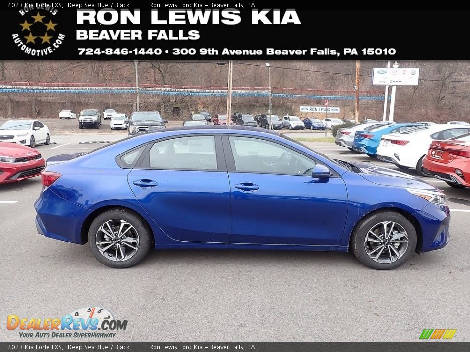 2023 Kia Forte LXS Deep Sea Blue / Black Photo #1