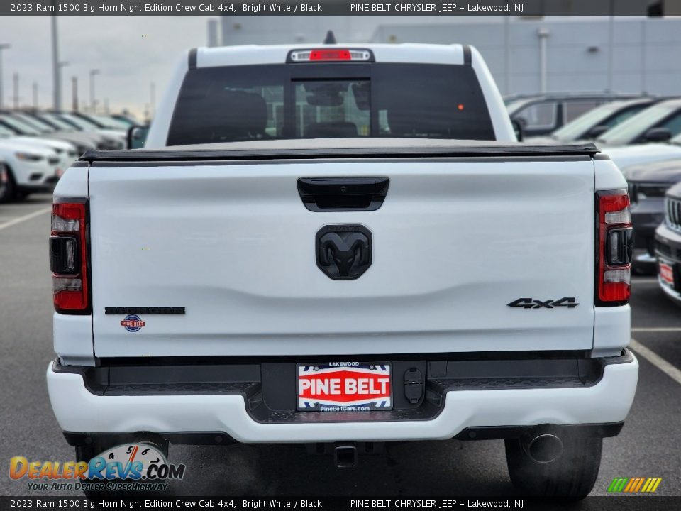 2023 Ram 1500 Big Horn Night Edition Crew Cab 4x4 Bright White / Black Photo #6