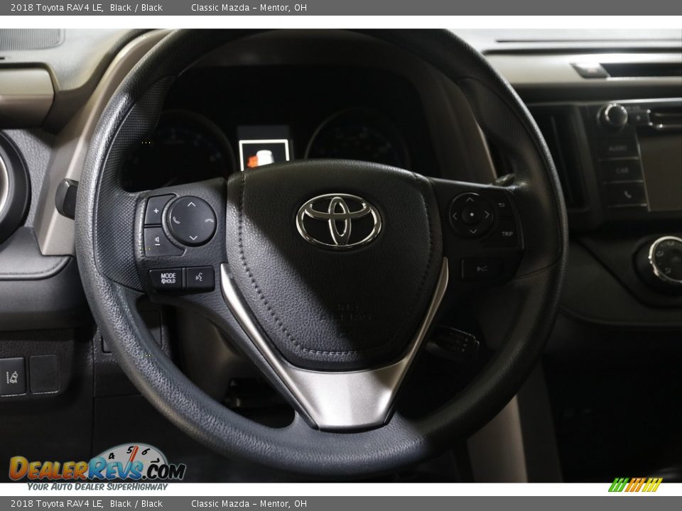 2018 Toyota RAV4 LE Black / Black Photo #7