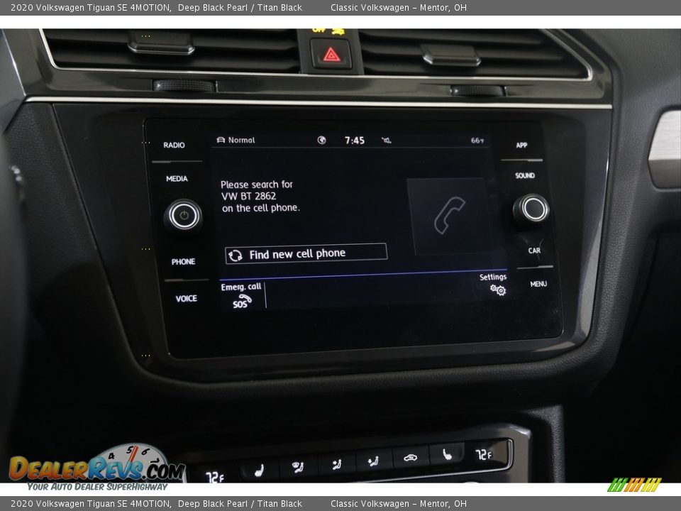 2020 Volkswagen Tiguan SE 4MOTION Deep Black Pearl / Titan Black Photo #11