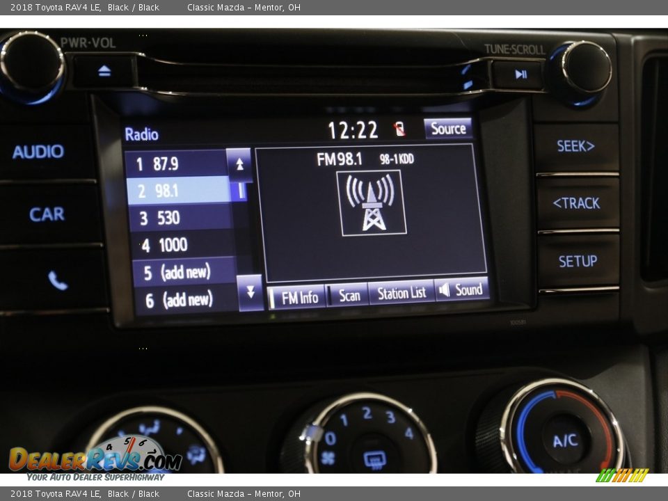 2018 Toyota RAV4 LE Black / Black Photo #10