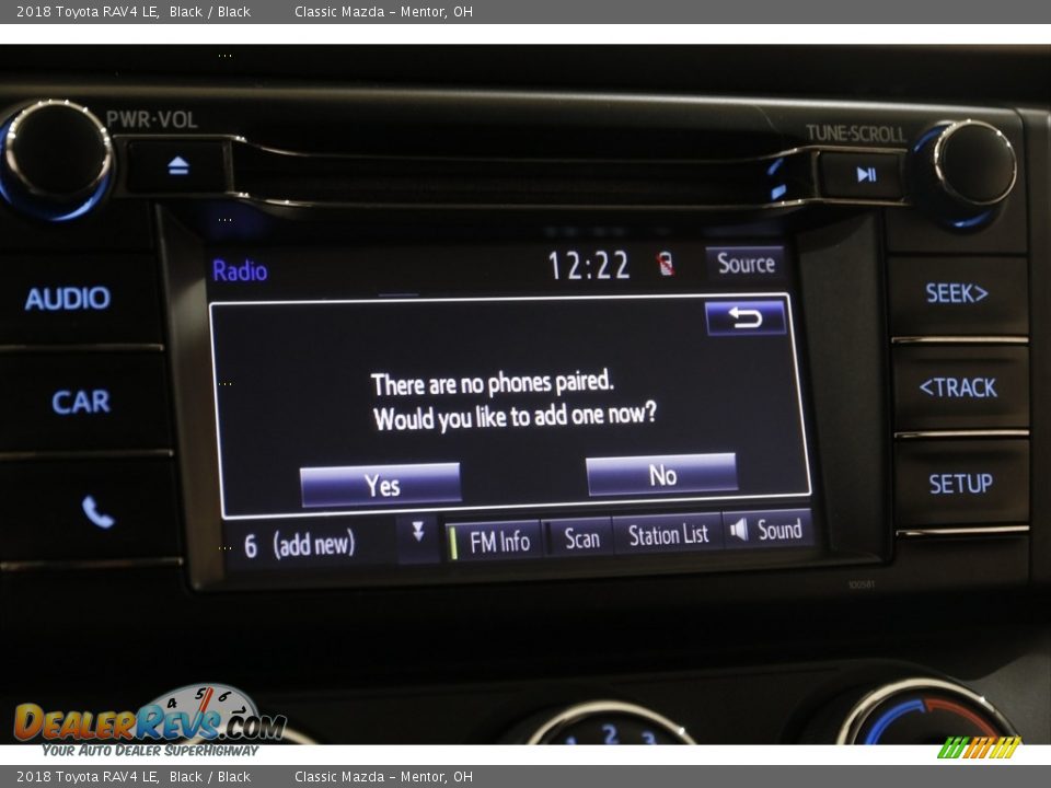 2018 Toyota RAV4 LE Black / Black Photo #11