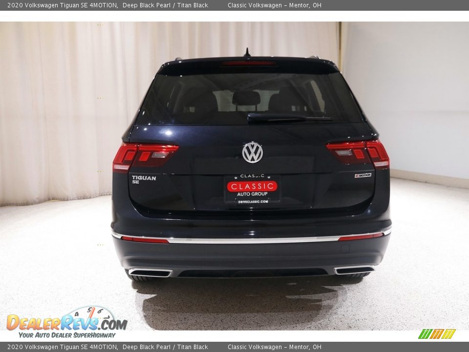 2020 Volkswagen Tiguan SE 4MOTION Deep Black Pearl / Titan Black Photo #18