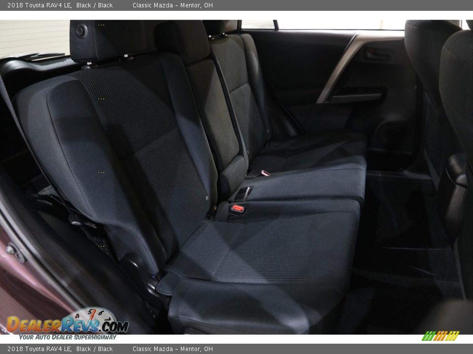 2018 Toyota RAV4 LE Black / Black Photo #16