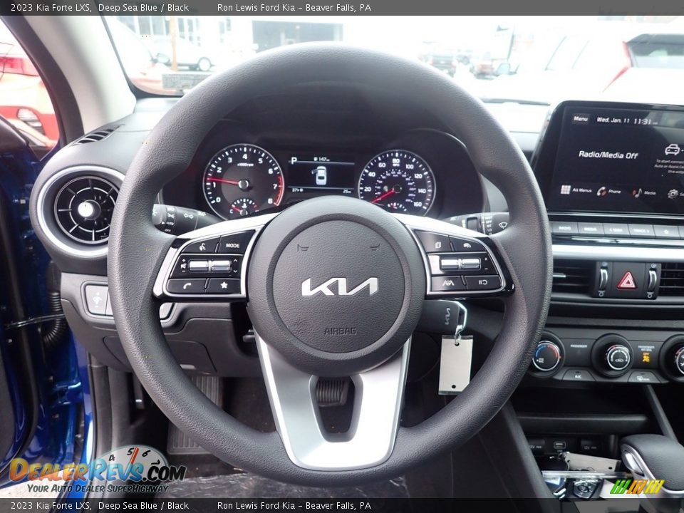2023 Kia Forte LXS Deep Sea Blue / Black Photo #19