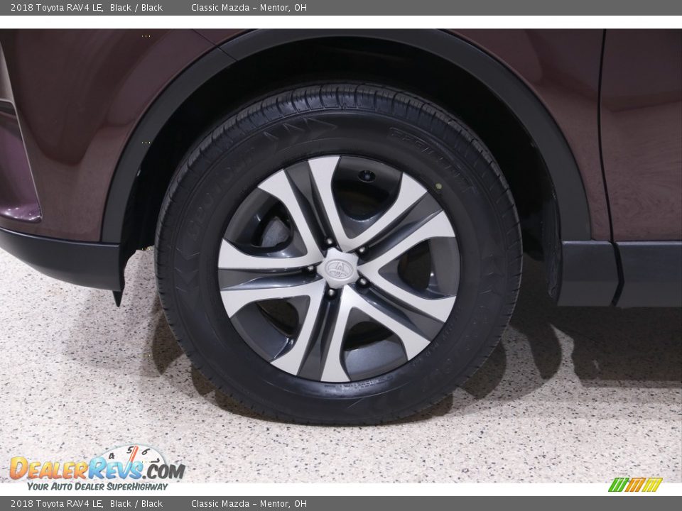 2018 Toyota RAV4 LE Black / Black Photo #20