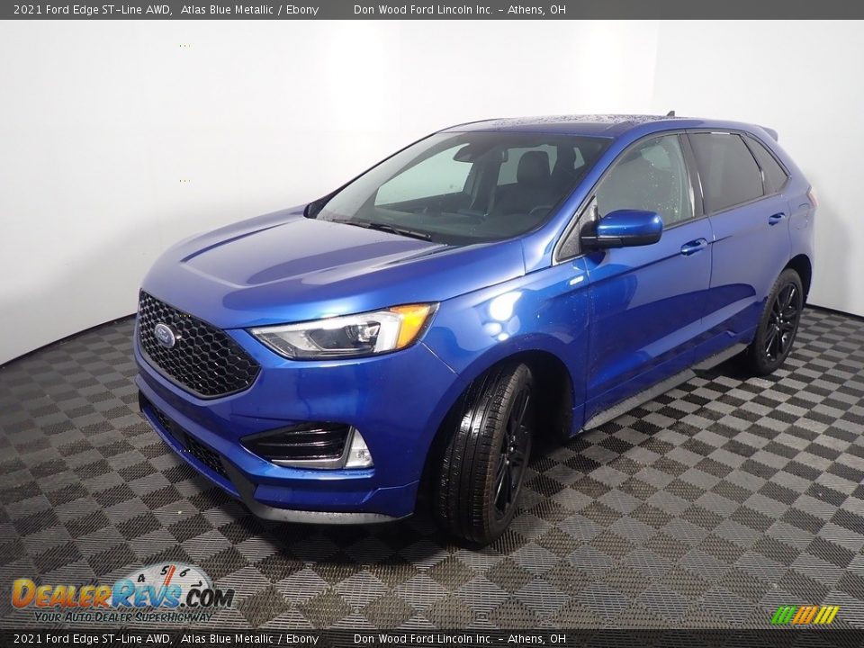 Atlas Blue Metallic 2021 Ford Edge ST-Line AWD Photo #10