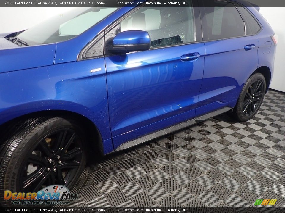 2021 Ford Edge ST-Line AWD Atlas Blue Metallic / Ebony Photo #11