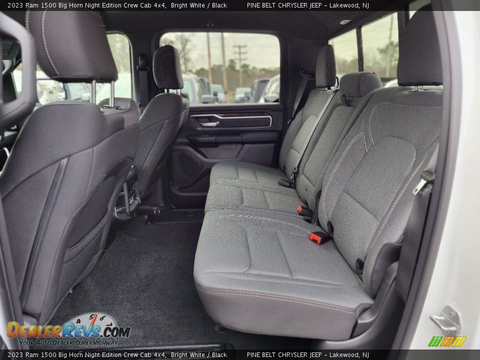 Rear Seat of 2023 Ram 1500 Big Horn Night Edition Crew Cab 4x4 Photo #7