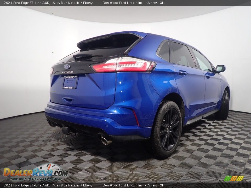 2021 Ford Edge ST-Line AWD Atlas Blue Metallic / Ebony Photo #18