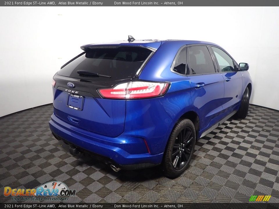 2021 Ford Edge ST-Line AWD Atlas Blue Metallic / Ebony Photo #19
