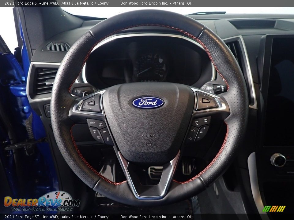 2021 Ford Edge ST-Line AWD Steering Wheel Photo #28