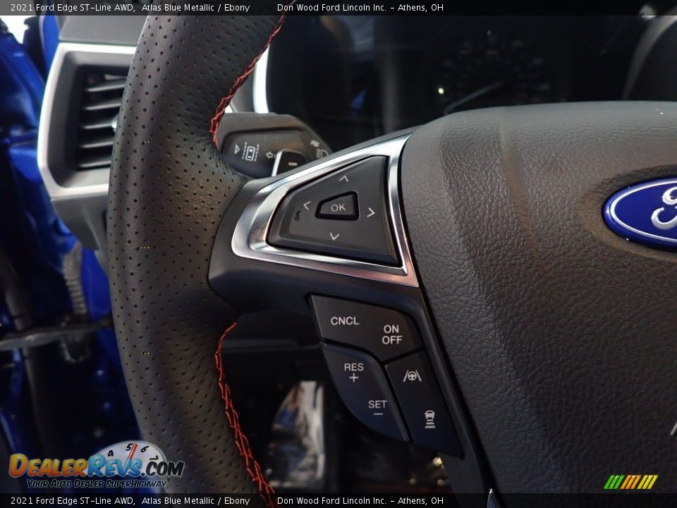 2021 Ford Edge ST-Line AWD Steering Wheel Photo #30