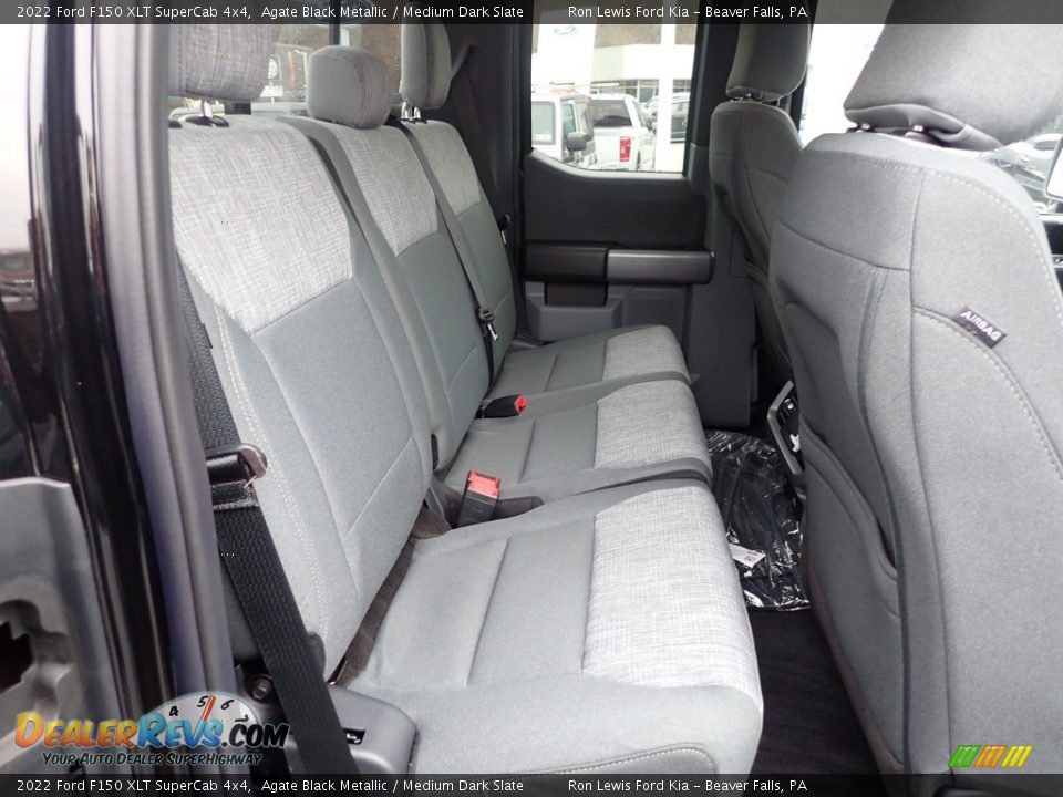 Rear Seat of 2022 Ford F150 XLT SuperCab 4x4 Photo #11