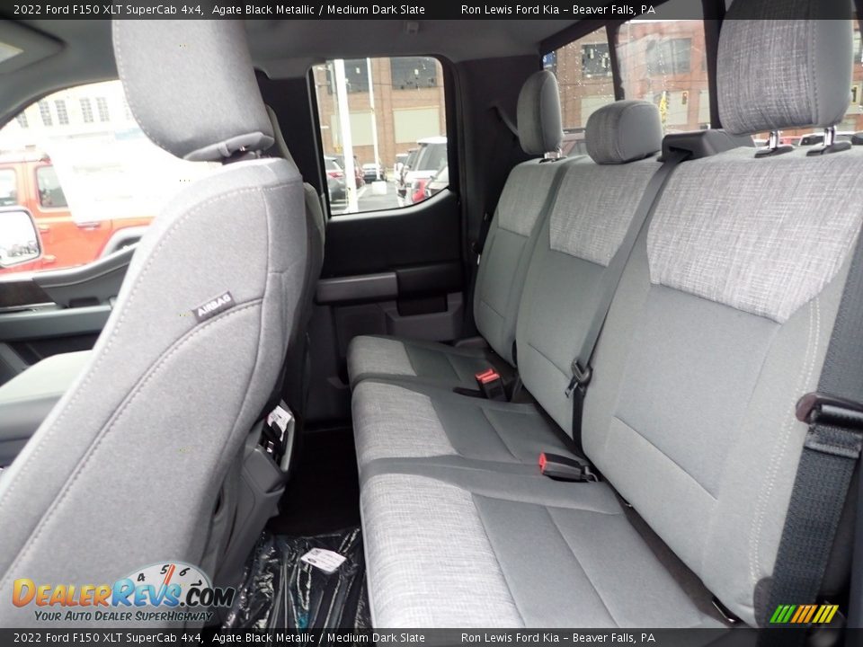 Rear Seat of 2022 Ford F150 XLT SuperCab 4x4 Photo #13