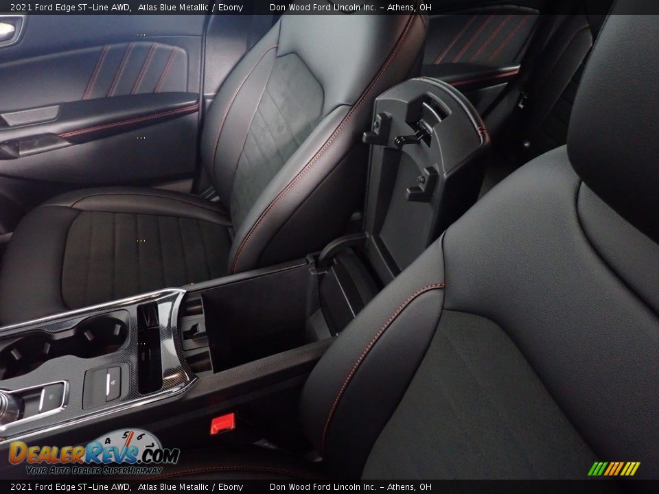 2021 Ford Edge ST-Line AWD Atlas Blue Metallic / Ebony Photo #34