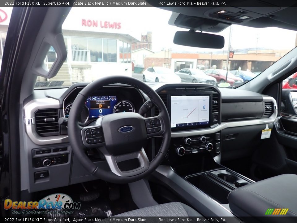 Front Seat of 2022 Ford F150 XLT SuperCab 4x4 Photo #14