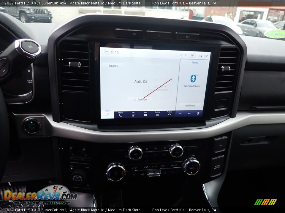 2022 Ford F150 XLT SuperCab 4x4 Agate Black Metallic / Medium Dark Slate Photo #17