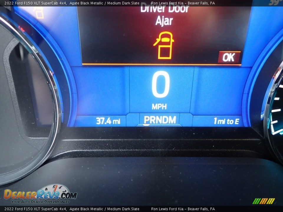 2022 Ford F150 XLT SuperCab 4x4 Agate Black Metallic / Medium Dark Slate Photo #18