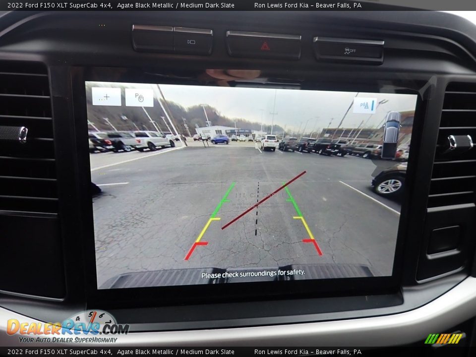 2022 Ford F150 XLT SuperCab 4x4 Agate Black Metallic / Medium Dark Slate Photo #19