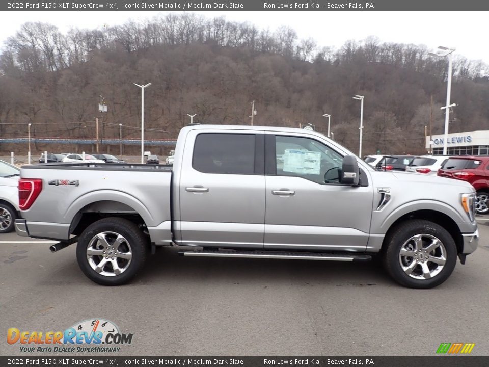 2022 Ford F150 XLT SuperCrew 4x4 Iconic Silver Metallic / Medium Dark Slate Photo #1