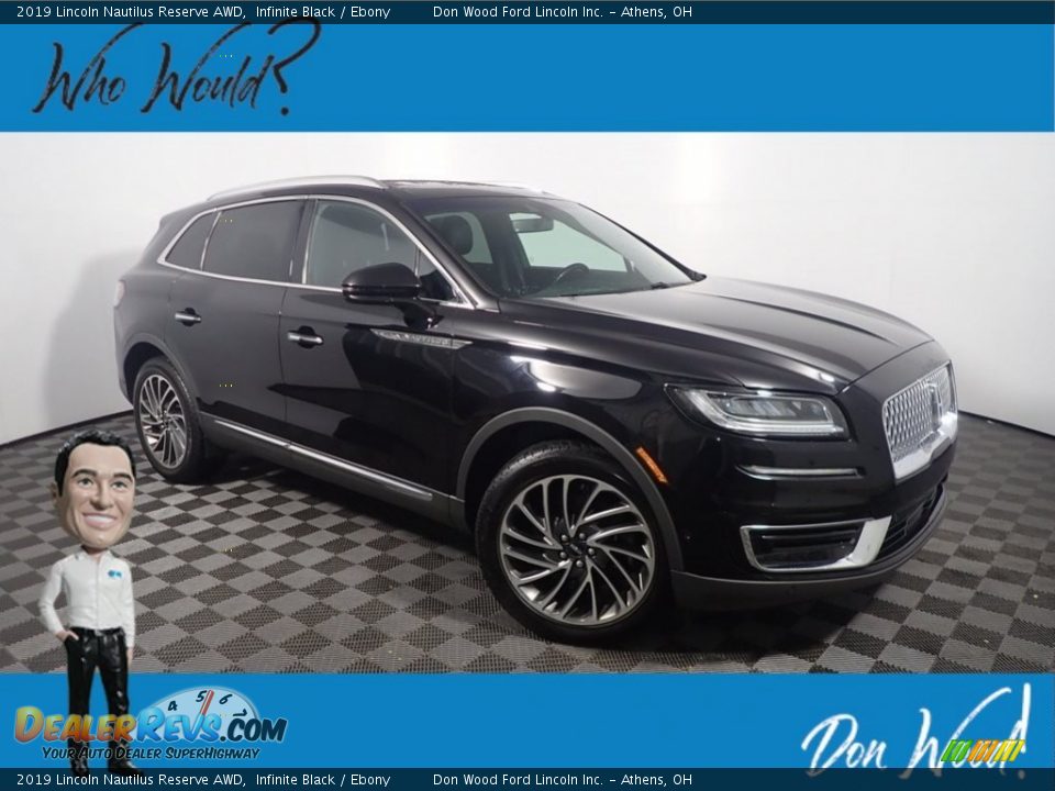 2019 Lincoln Nautilus Reserve AWD Infinite Black / Ebony Photo #1