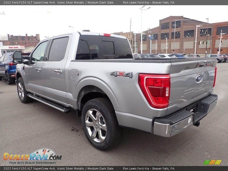 2022 Ford F150 XLT SuperCrew 4x4 Iconic Silver Metallic / Medium Dark Slate Photo #6