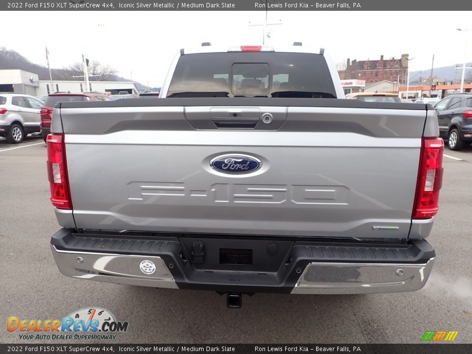 2022 Ford F150 XLT SuperCrew 4x4 Iconic Silver Metallic / Medium Dark Slate Photo #7