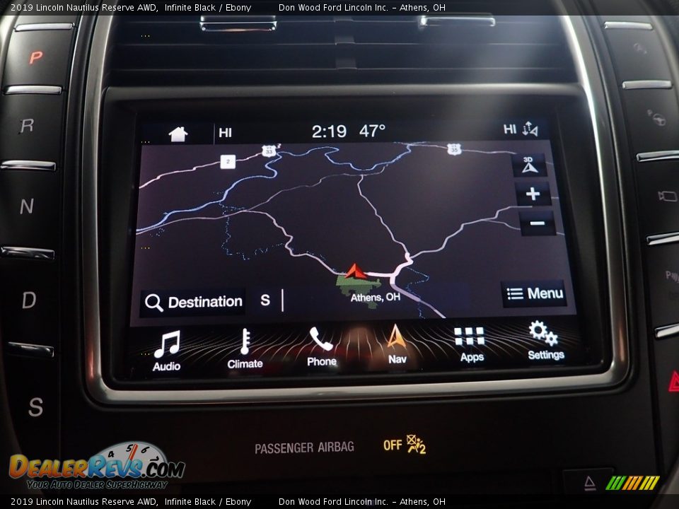 2019 Lincoln Nautilus Reserve AWD Infinite Black / Ebony Photo #3