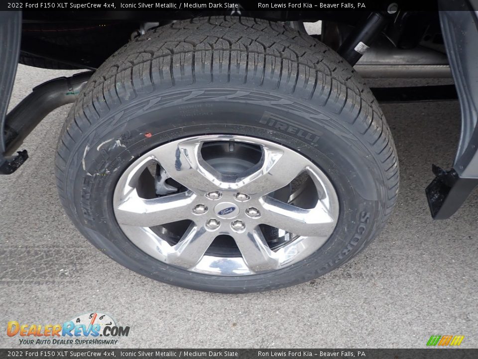 2022 Ford F150 XLT SuperCrew 4x4 Iconic Silver Metallic / Medium Dark Slate Photo #10