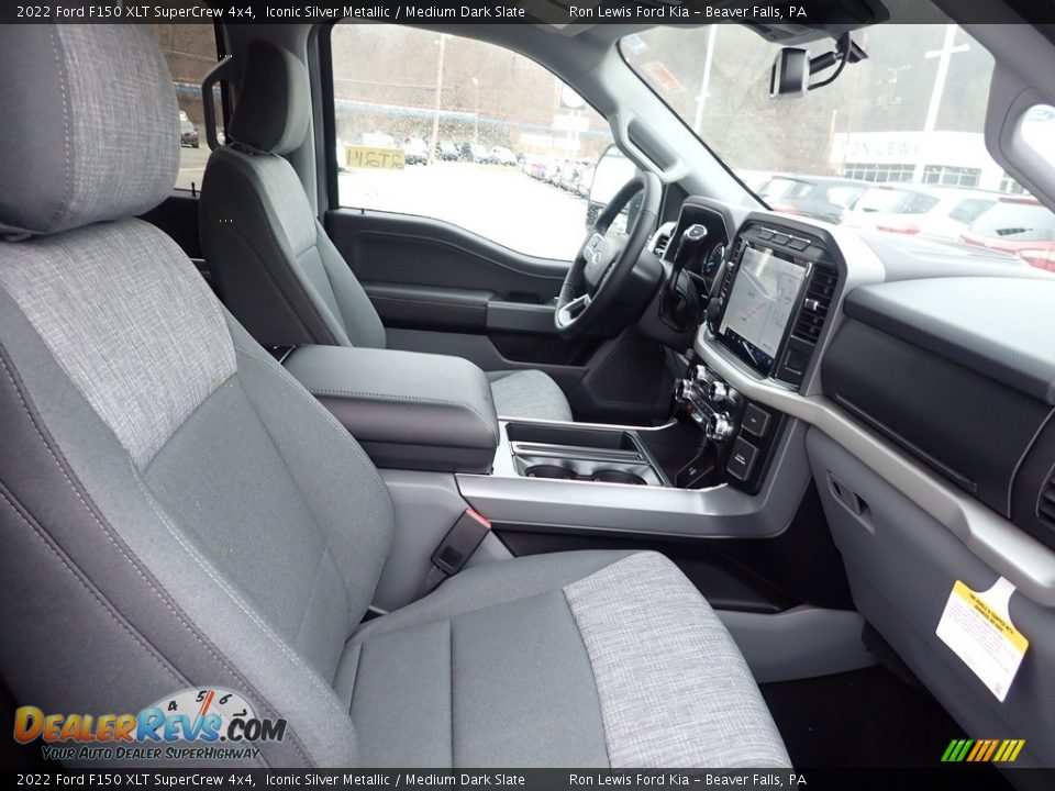 2022 Ford F150 XLT SuperCrew 4x4 Iconic Silver Metallic / Medium Dark Slate Photo #12