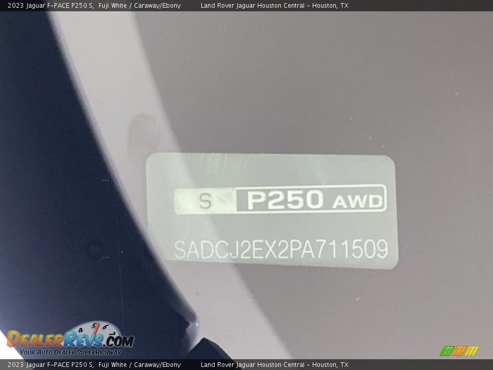 2023 Jaguar F-PACE P250 S Fuji White / Caraway/Ebony Photo #25