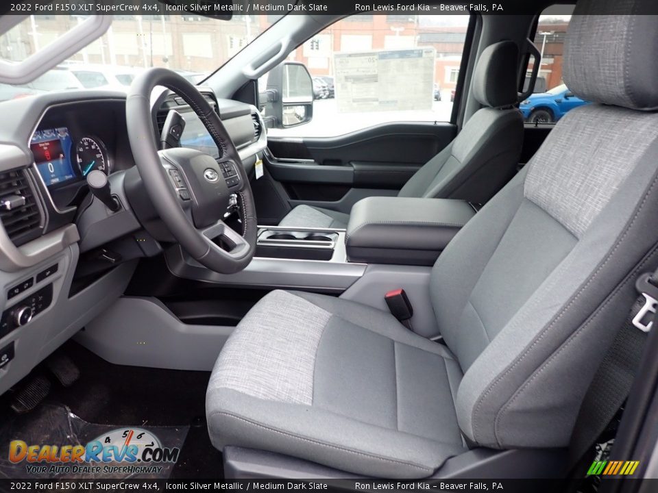 2022 Ford F150 XLT SuperCrew 4x4 Iconic Silver Metallic / Medium Dark Slate Photo #15