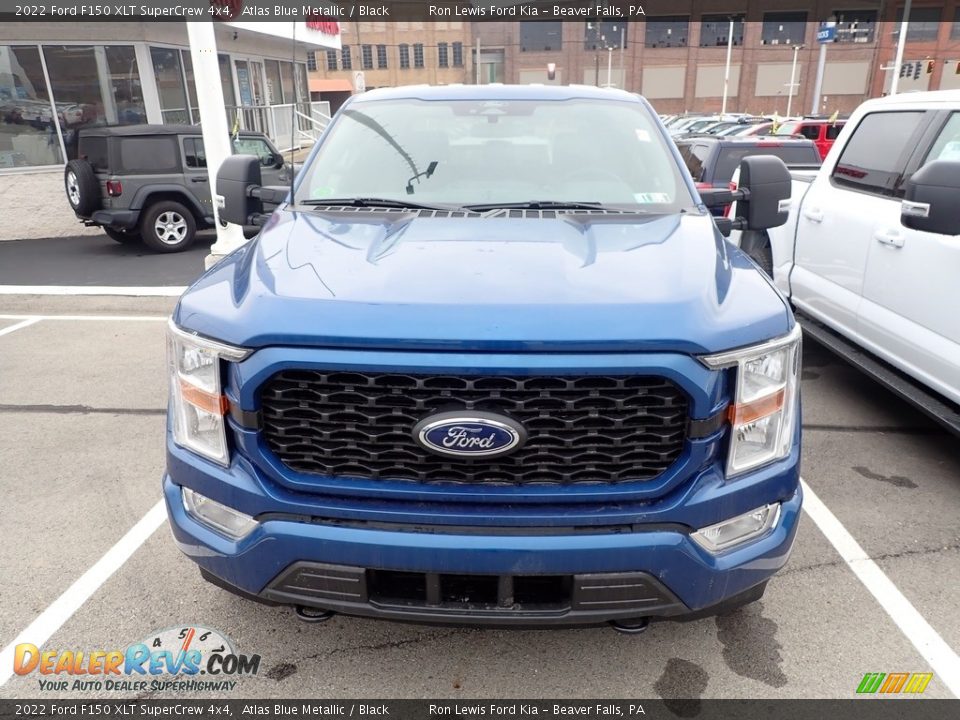 2022 Ford F150 XLT SuperCrew 4x4 Atlas Blue Metallic / Black Photo #3