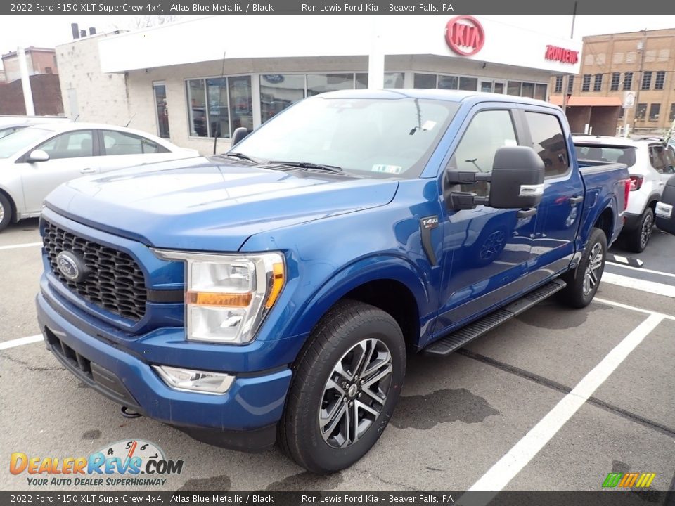2022 Ford F150 XLT SuperCrew 4x4 Atlas Blue Metallic / Black Photo #4