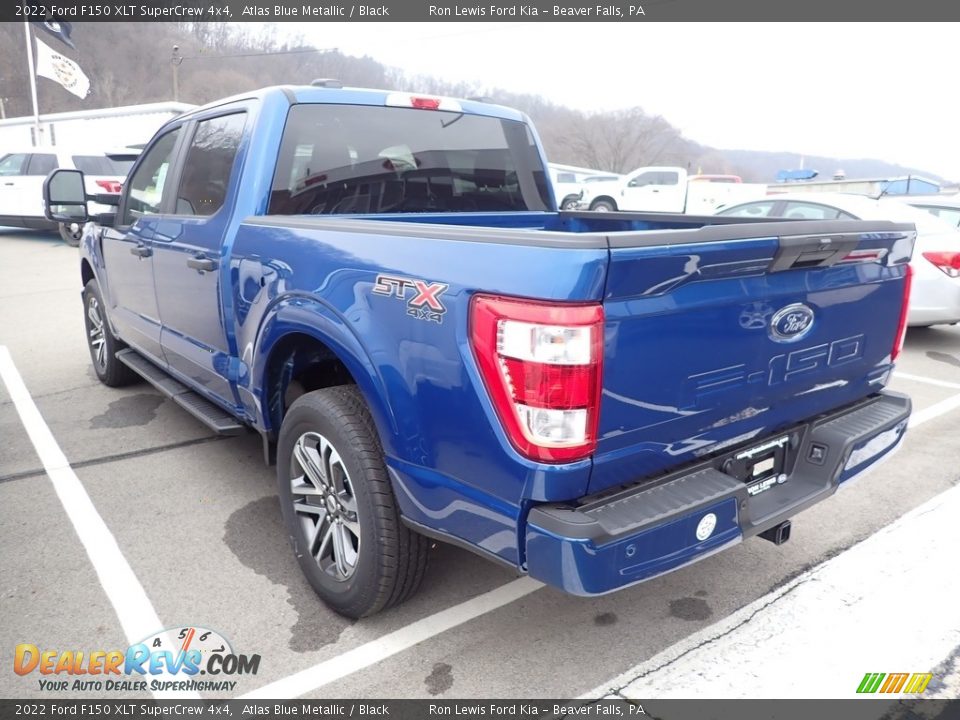 2022 Ford F150 XLT SuperCrew 4x4 Atlas Blue Metallic / Black Photo #5