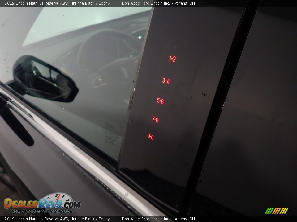 2019 Lincoln Nautilus Reserve AWD Infinite Black / Ebony Photo #21