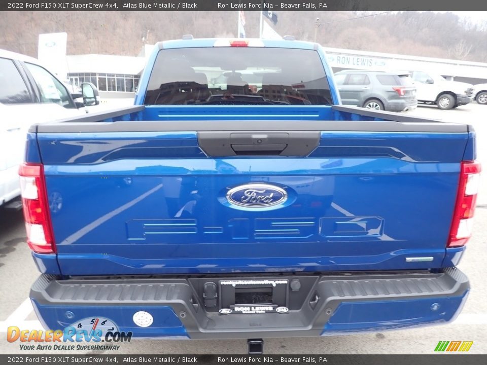 2022 Ford F150 XLT SuperCrew 4x4 Atlas Blue Metallic / Black Photo #6