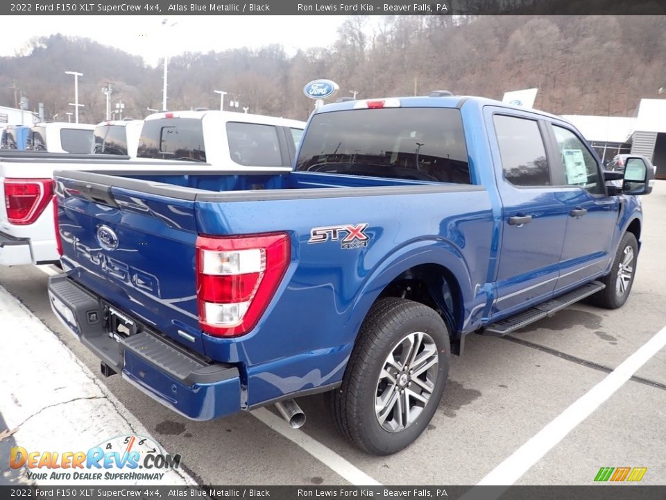 2022 Ford F150 XLT SuperCrew 4x4 Atlas Blue Metallic / Black Photo #7