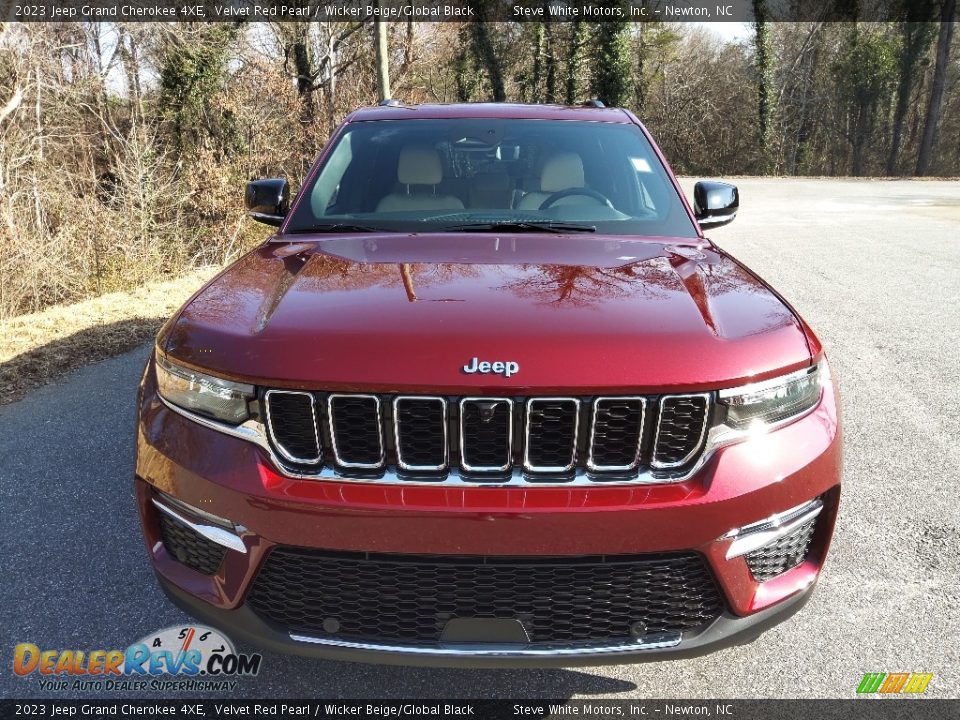 2023 Jeep Grand Cherokee 4XE Velvet Red Pearl / Wicker Beige/Global Black Photo #5