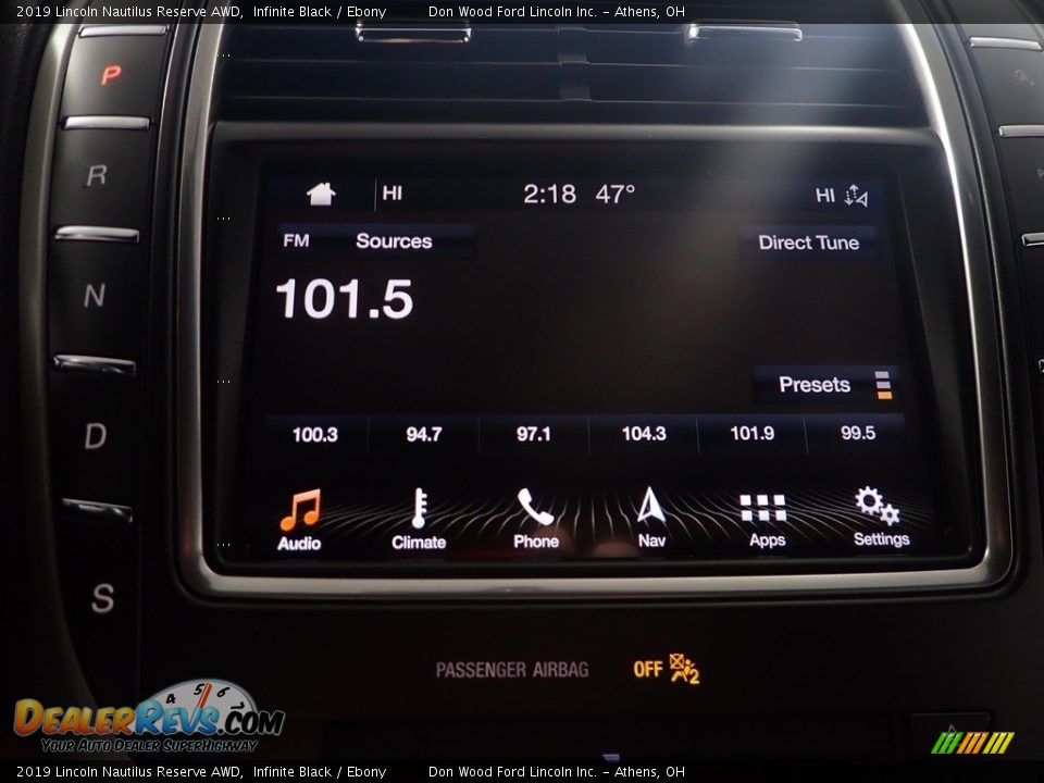 2019 Lincoln Nautilus Reserve AWD Infinite Black / Ebony Photo #28