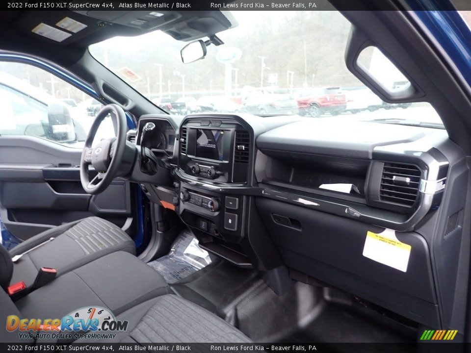 2022 Ford F150 XLT SuperCrew 4x4 Atlas Blue Metallic / Black Photo #13