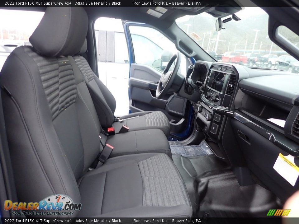 2022 Ford F150 XLT SuperCrew 4x4 Atlas Blue Metallic / Black Photo #14
