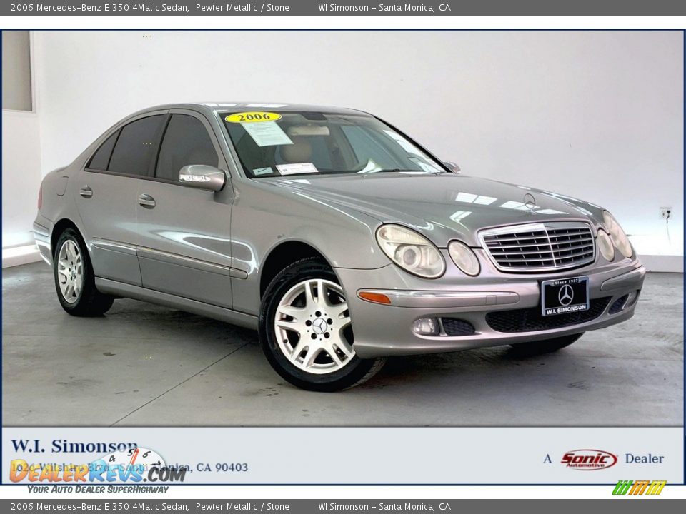 2006 Mercedes-Benz E 350 4Matic Sedan Pewter Metallic / Stone Photo #1