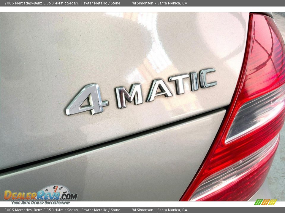 2006 Mercedes-Benz E 350 4Matic Sedan Pewter Metallic / Stone Photo #7