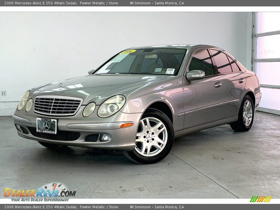 2006 Mercedes-Benz E 350 4Matic Sedan Pewter Metallic / Stone Photo #12