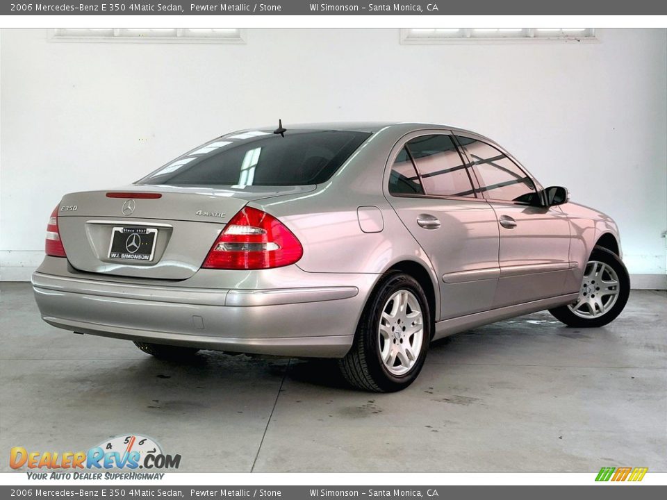 2006 Mercedes-Benz E 350 4Matic Sedan Pewter Metallic / Stone Photo #13