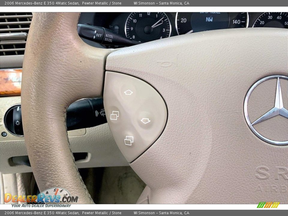 2006 Mercedes-Benz E 350 4Matic Sedan Pewter Metallic / Stone Photo #21