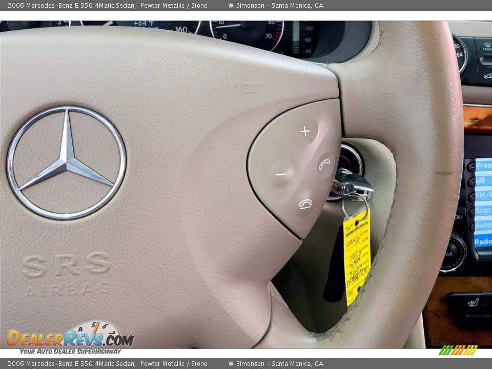 2006 Mercedes-Benz E 350 4Matic Sedan Pewter Metallic / Stone Photo #22