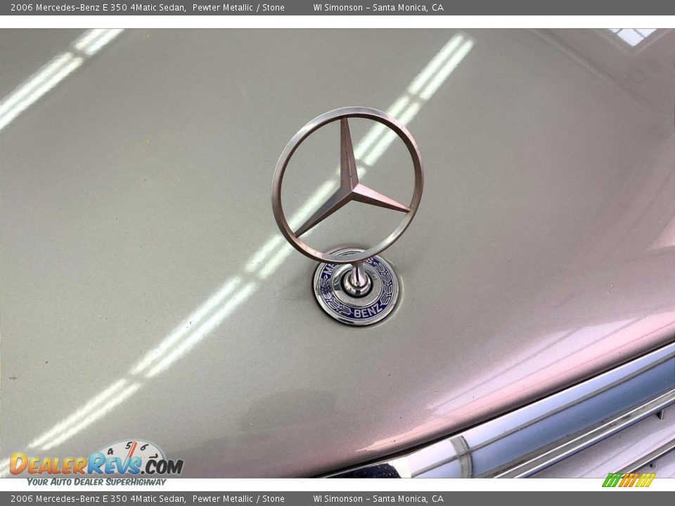 2006 Mercedes-Benz E 350 4Matic Sedan Pewter Metallic / Stone Photo #29